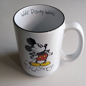 Mickey Mouse Big Cheese Mug Walt Disney World kitsch cottagecore Grandmacore